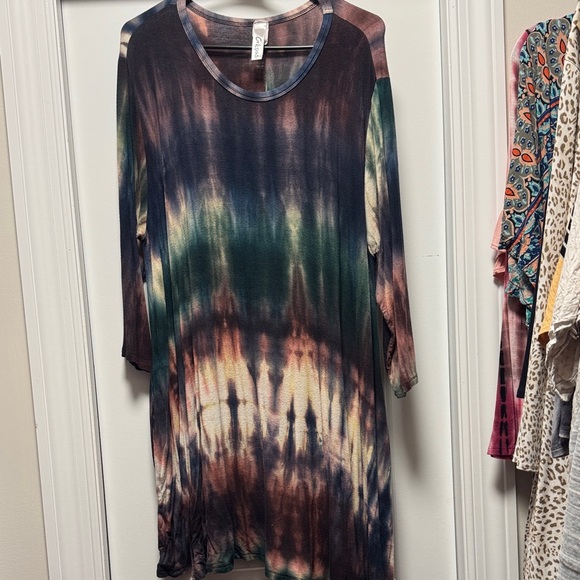 Tie-Dye Long Sleeve Women's Top - Picture 1 of 1